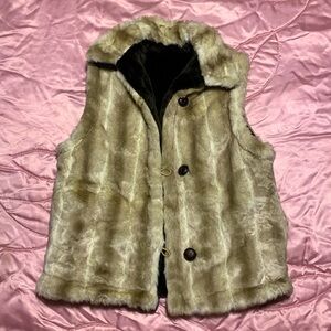 Faux Fur Reversible Vest